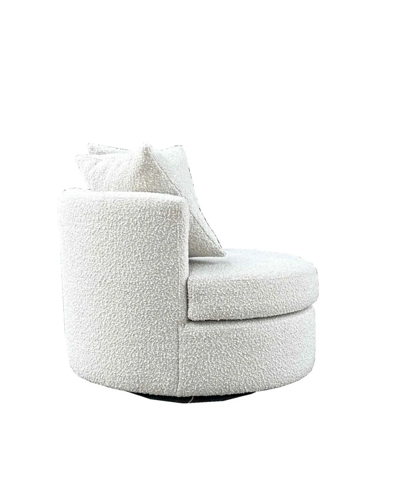 Draaifauteuil Thony Rond Beige - Giga Meubel