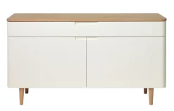 Dressoir Amalfi Naturel/Wit 140cm - Giga Living