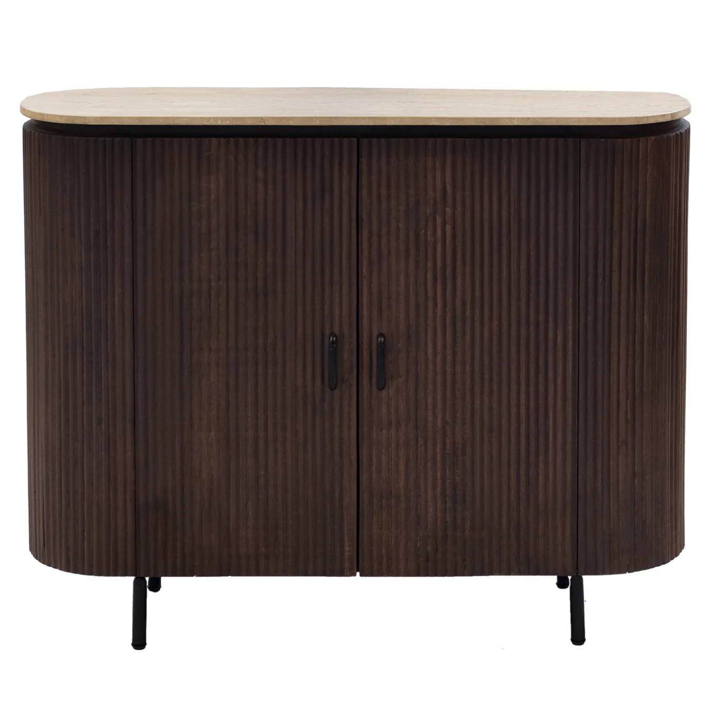 Dressoir Amber Walnoot Travertin 120cm - Giga Meubel