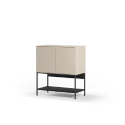Dressoir Amira 2d Crème/zwart - Giga Meubel