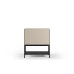 Dressoir Amira 2d Crème/zwart - Giga Meubel