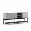 Dressoir Amira 3d2v 180cm Groen/zwart - Giga Meubel