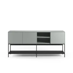 Dressoir Amira 3d2v 180cm Groen/zwart - Giga Meubel
