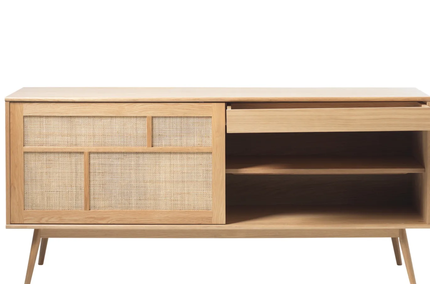 Dressoir Barrali Naturel Eiken 180cm - Giga Living