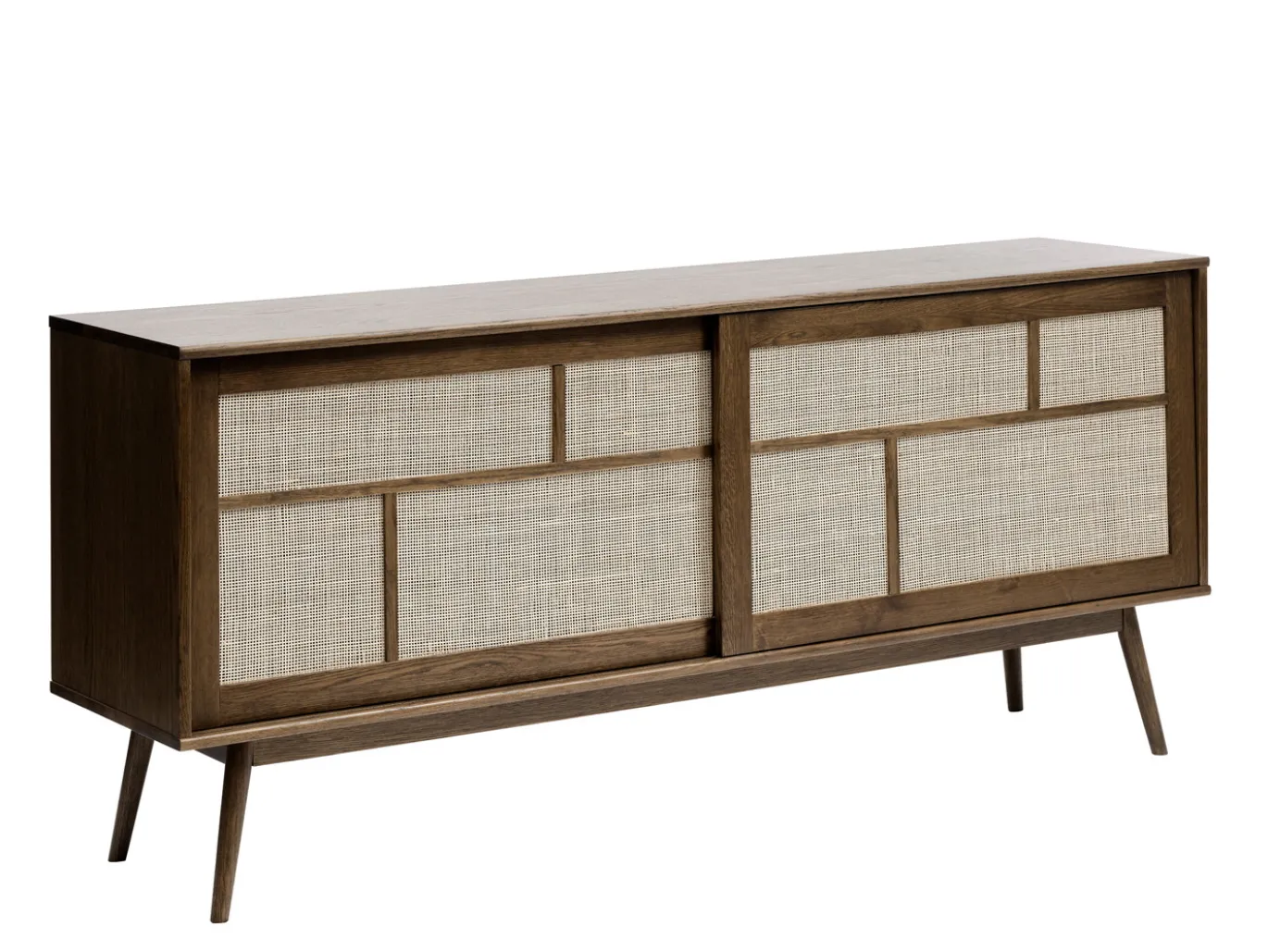 Dressoir Barrali Smoked Eiken 180cm - Giga Living