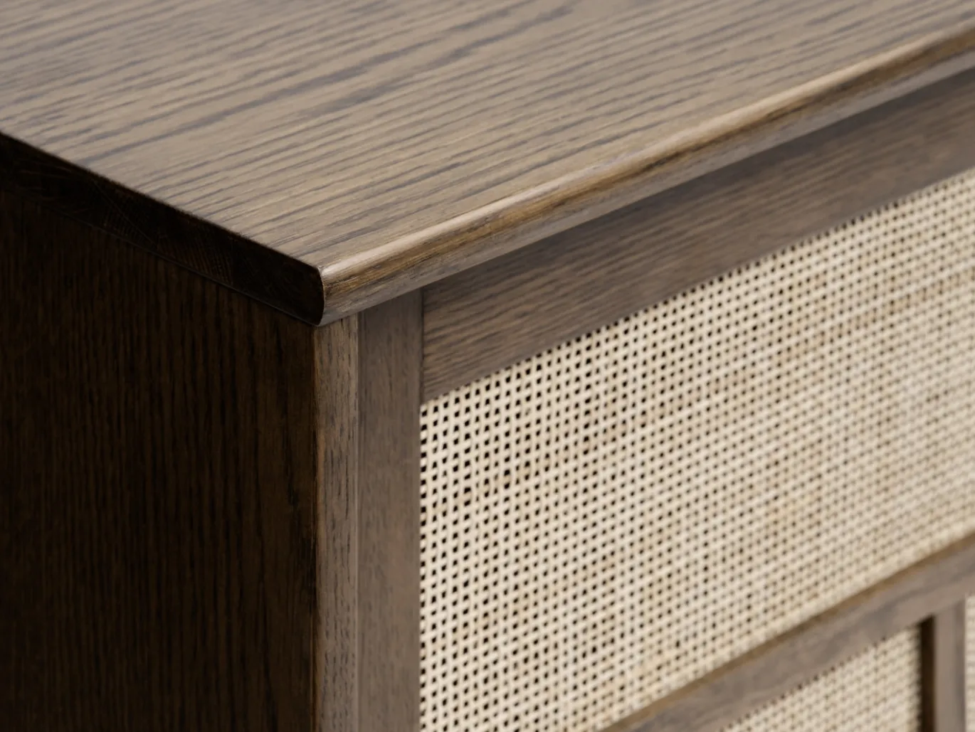 Dressoir Barrali Smoked Eiken 180cm - Giga Living
