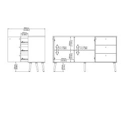 Dressoir Bodo Wit - Giga Living