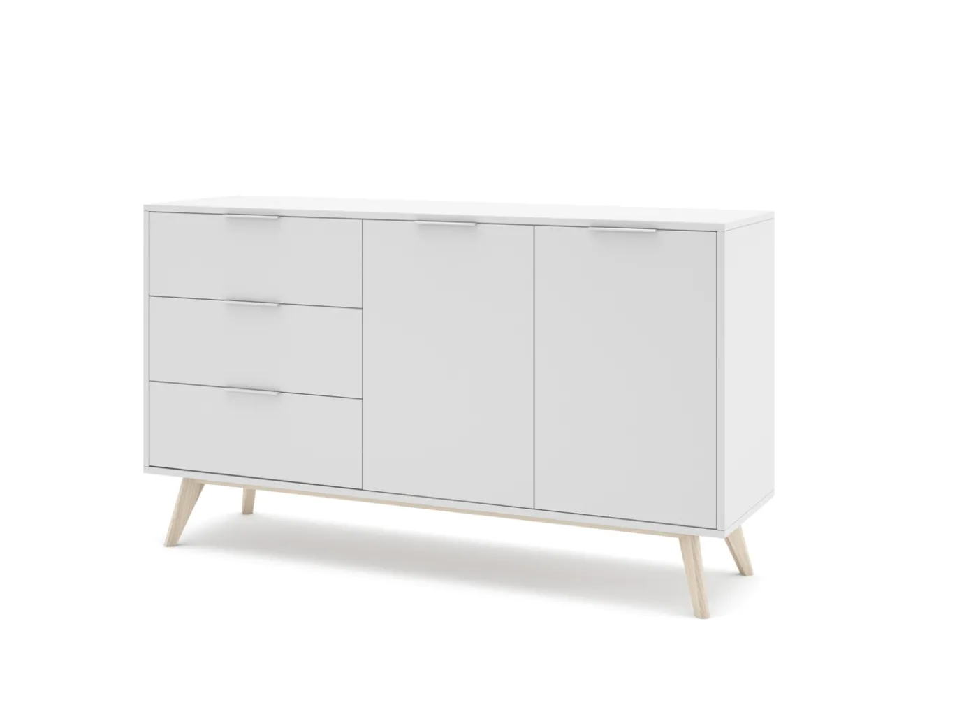 Dressoir Campus 2d3L Wit Wax - Giga Meubel