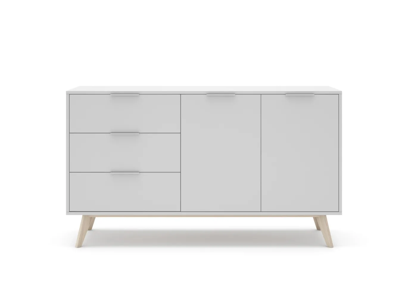 Dressoir Campus 2d3L Wit Wax - Giga Meubel