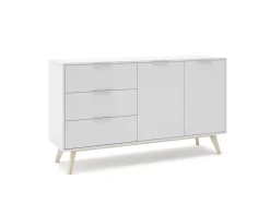 Dressoir Campus 2d3L Wit Wax - Giga Meubel