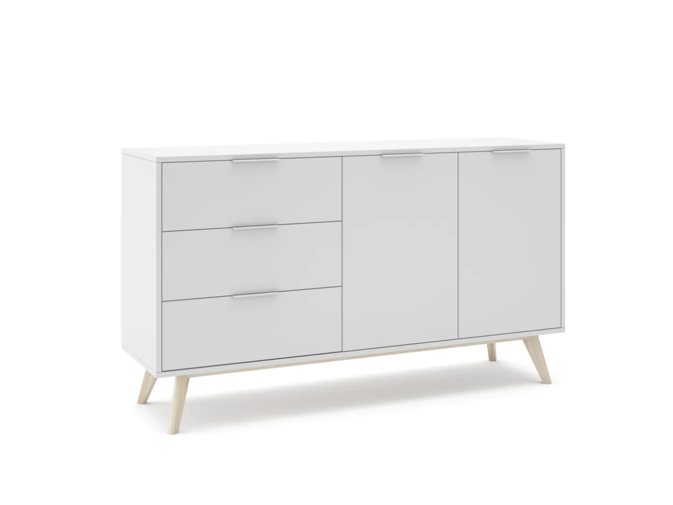 Dressoir Campus 2d3L Wit Wax - Giga Meubel