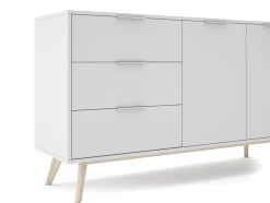 Dressoir Campus 2d3L Wit Wax - Giga Meubel