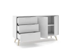 Dressoir Campus 2d3L Wit Wax - Giga Meubel