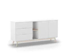 Dressoir Campus 2d2v3L Wit Wax - Giga Meubel