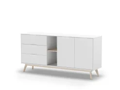 Dressoir Campus 2d2v3L Wit Wax - Giga Meubel
