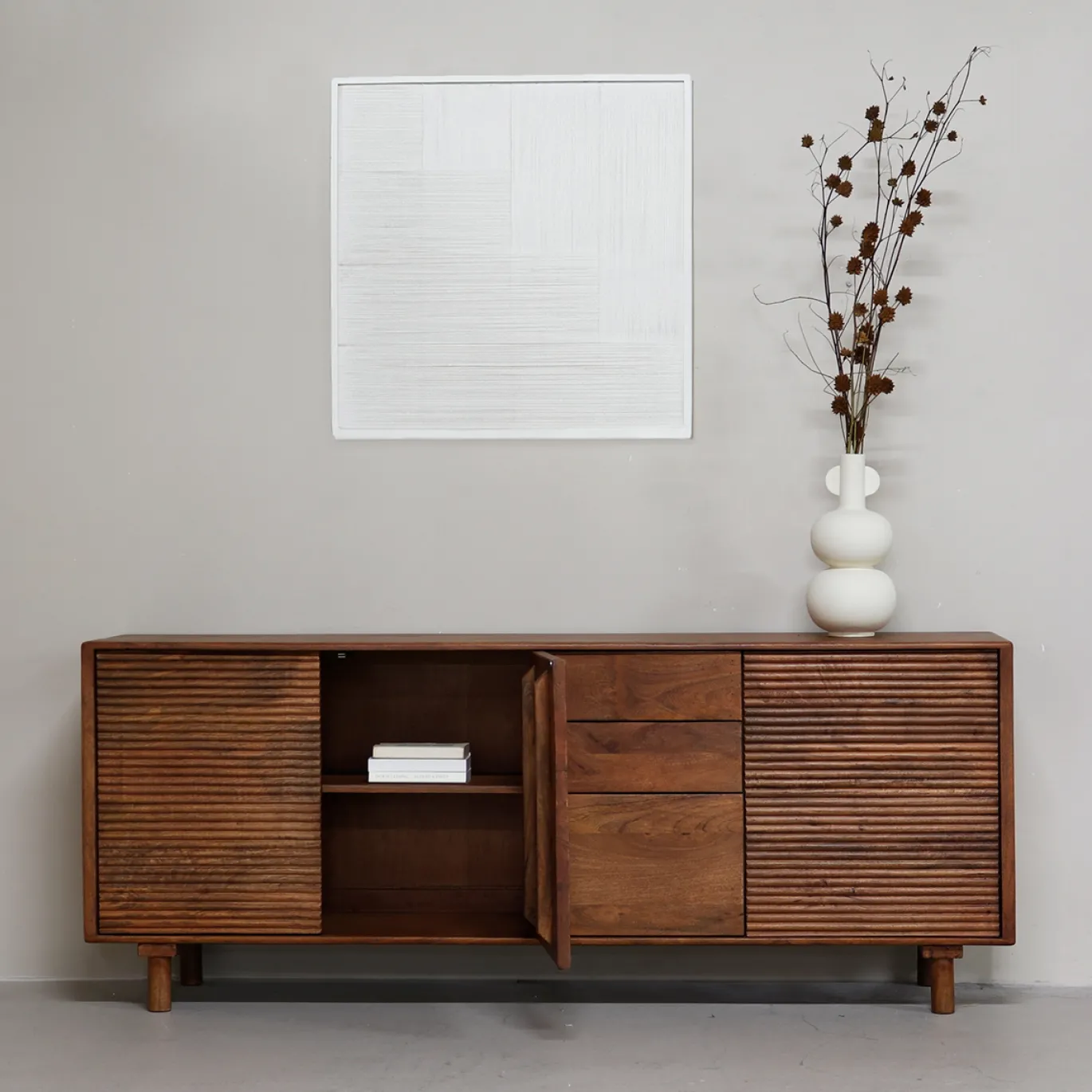 Dressoir Carlien Bruin 200cm - Giga Meubel