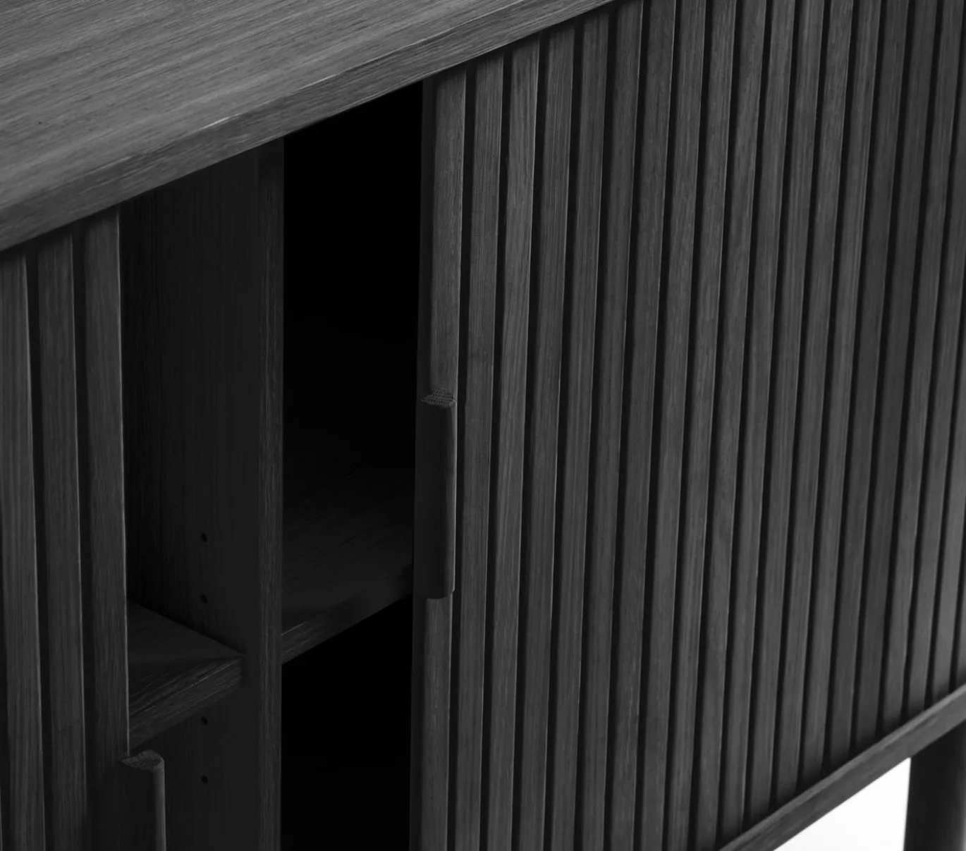 Dressoir Cavo Zwart Eiken 160cm - Giga Living