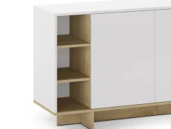 Dressoir Cequoia 3p3n 170cm Wit/eiken - Giga Meubel