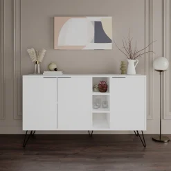 Dressoir Clara Melamine Wit 142cm