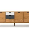Dressoir Cusco 3d3L Wax/t, Grijs-wit - Giga Meubel