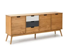 Dressoir Cusco 3d3L Wax/t, Grijs-wit - Giga Meubel