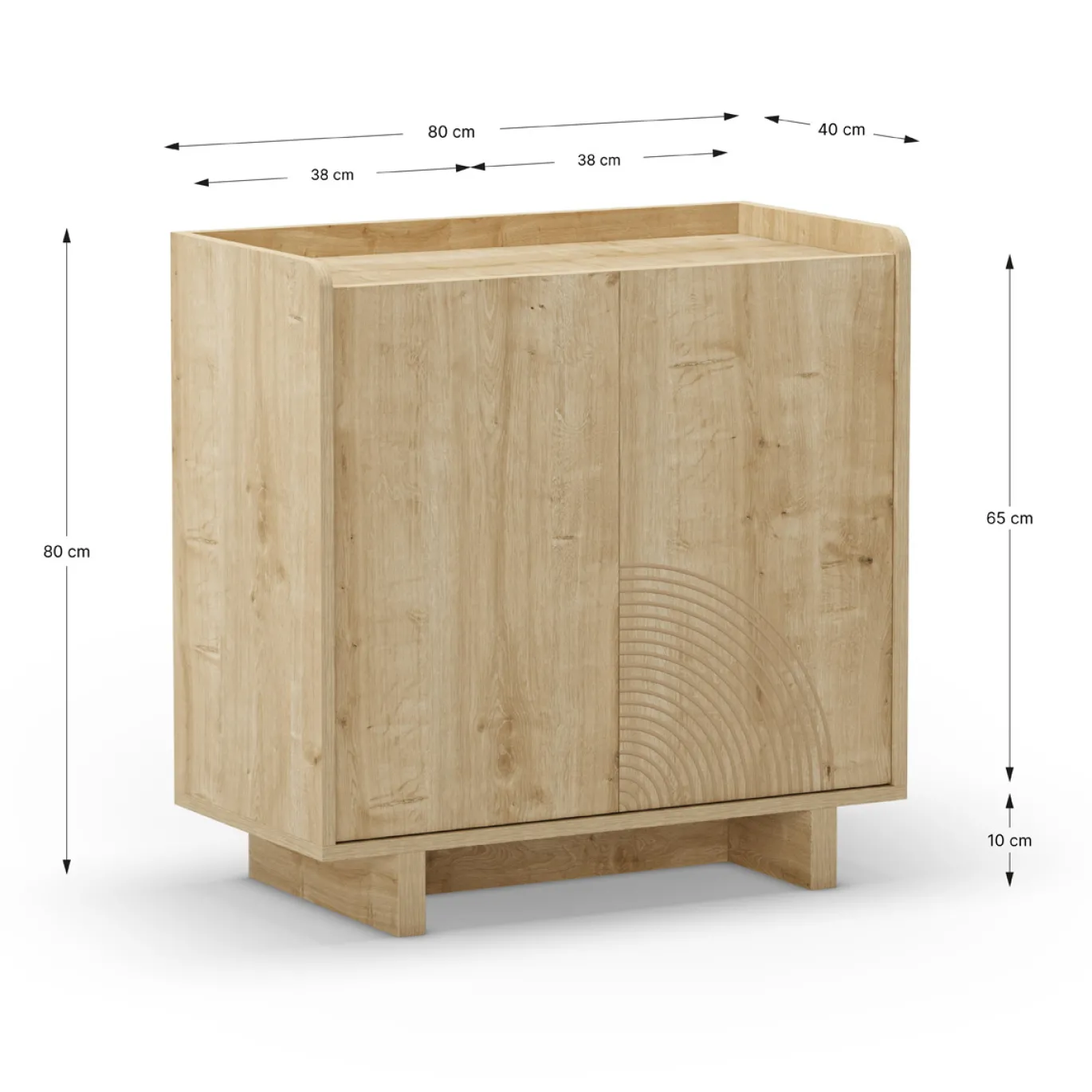 Dressoir Daira 2d Eiken - Giga Meubel
