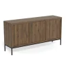 Dressoir Darvo Gerookt Eiken Bruin 158cm - Giga Living