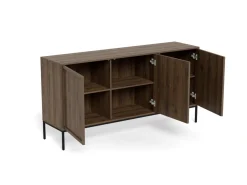 Dressoir Darvo Gerookt Eiken Bruin 158cm - Giga Living