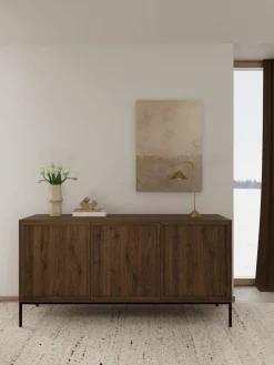 Dressoir Darvo Gerookt Eiken Bruin 158cm - Giga Living