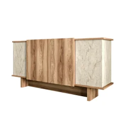 Dressoir Diana Travertinlook/Walnoot 180cm