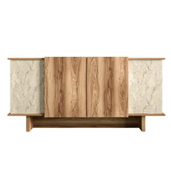 Dressoir Diana Travertinlook/Walnoot 180cm