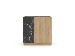 Dressoir Dione 2d Naturel/marmer Lotus - Giga Meubel