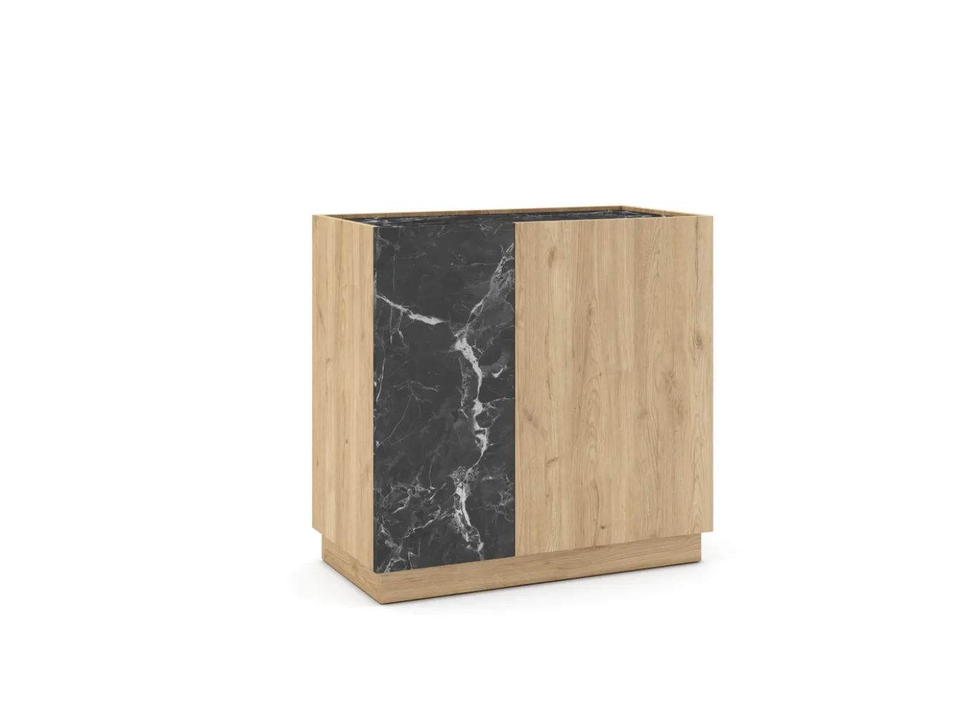 Dressoir Dione 2d Naturel/marmer Lotus - Giga Meubel