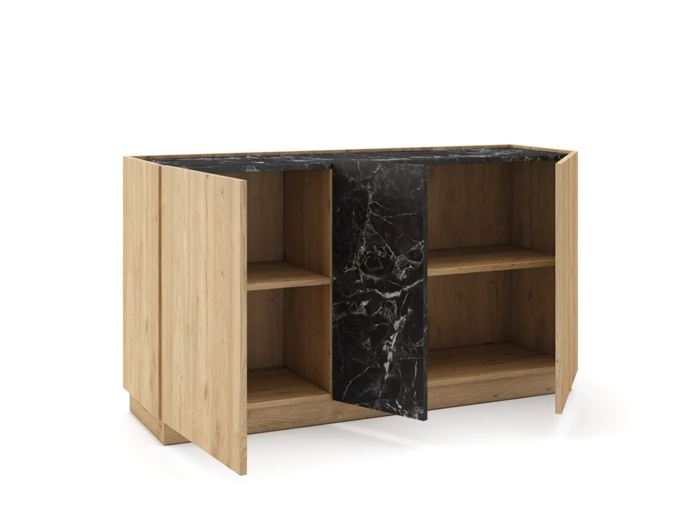 Dressoir Dione 3d Naturel/marmer Lotus - Giga Meubel