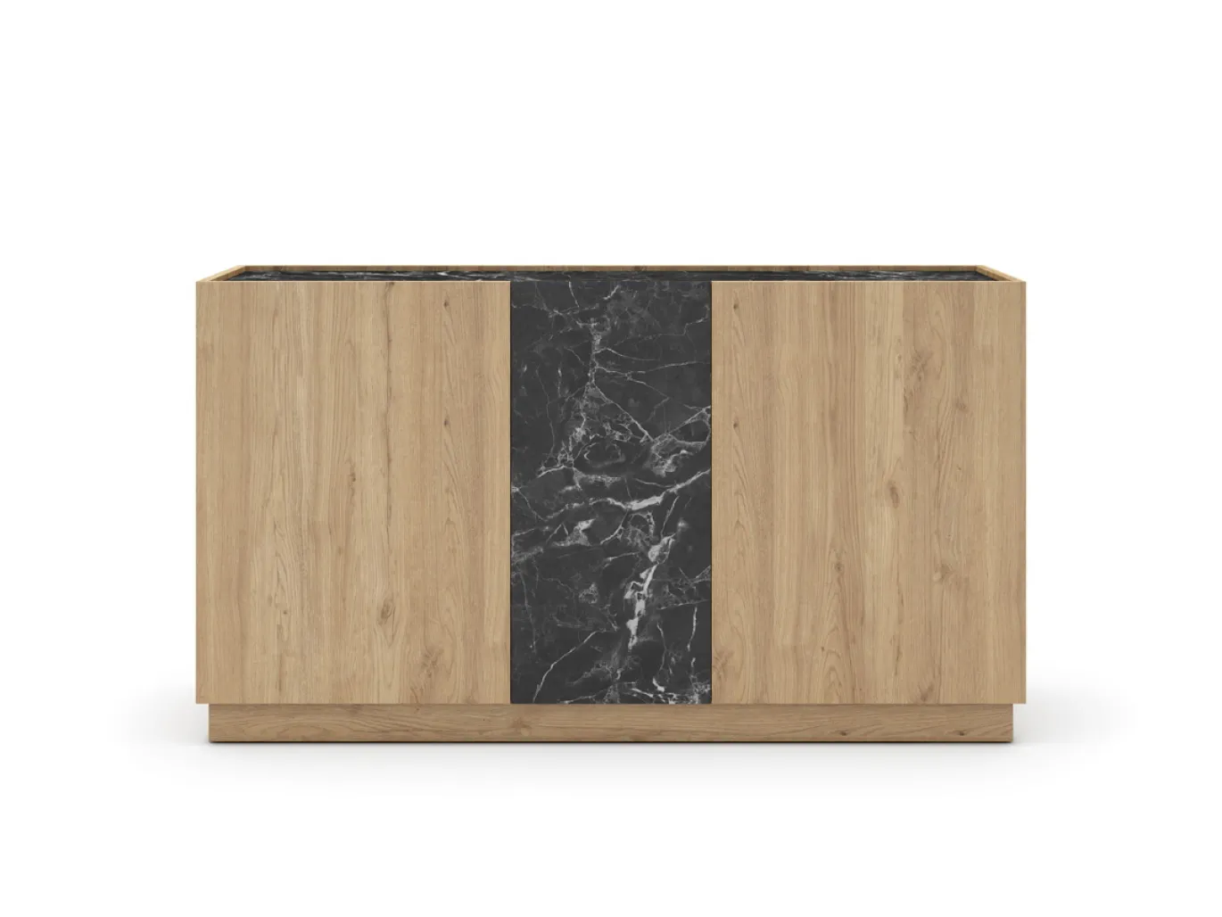 Dressoir Dione 3d Naturel/marmer Lotus - Giga Meubel