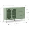 Dressoir Diora 2d3L 140cm Mintgroen - Giga Meubel