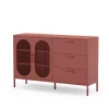 Dressoir Diora 2d3L 140cm Terracotta - Giga Meubel