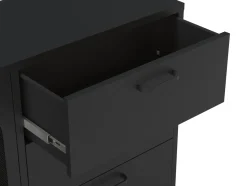 Dressoir Diora 2d3L 140cm Zwart - Giga Meubel