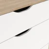 Dressoir Dubbel Ikast 4+ 2 lades Hickory/Wit - Giga Living