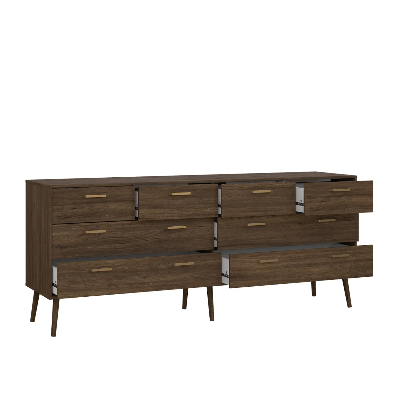 Dressoir Dubbel Tone 4+ 4 lades Narbonne Eikenlook - Giga Living