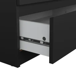 Dressoir Dubbel Ylva 6 lades Matzwart - Giga Living