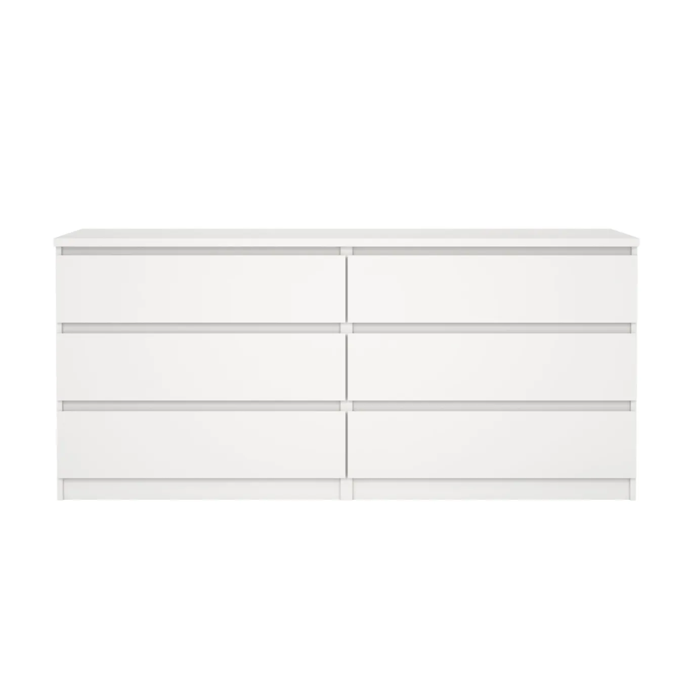 Dressoir Dubbel Ylva 6 lades Wit - Giga Living