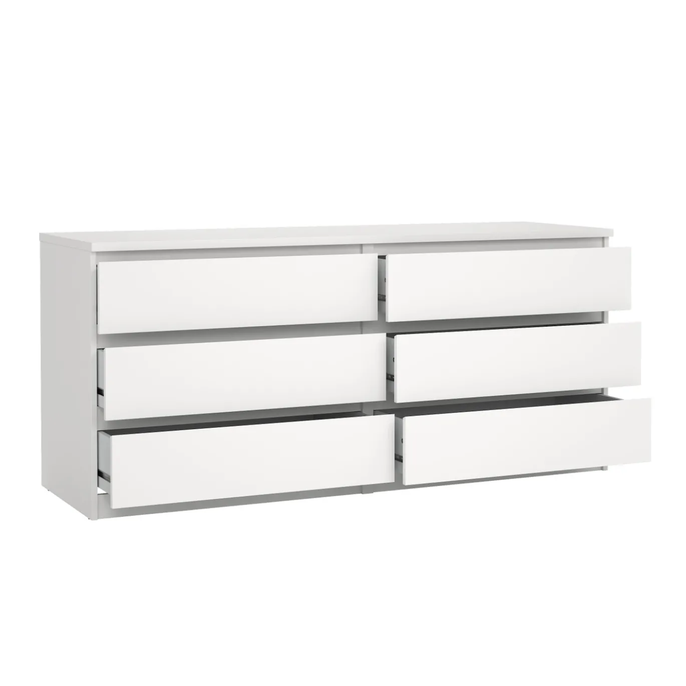 Dressoir Dubbel Ylva 6 lades Wit - Giga Living