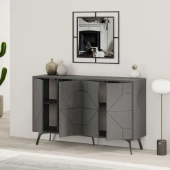 Dressoir Dune Antraciet 123cm