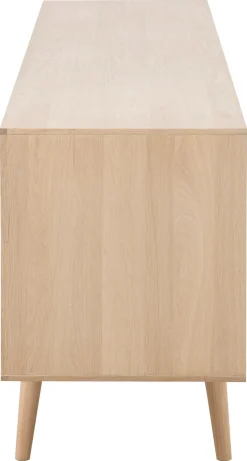Dressoir Dysta Eikenfineer Wit 180cm - Giga Living