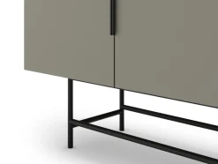 Dressoir Eldia 4d 200cm Groen met Metaal - Giga Meubel