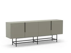 Dressoir Eldia 4d 200cm Groen met Metaal - Giga Meubel