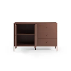 Dressoir Fayna 2d3L 140cm Burgundy - Giga Meubel