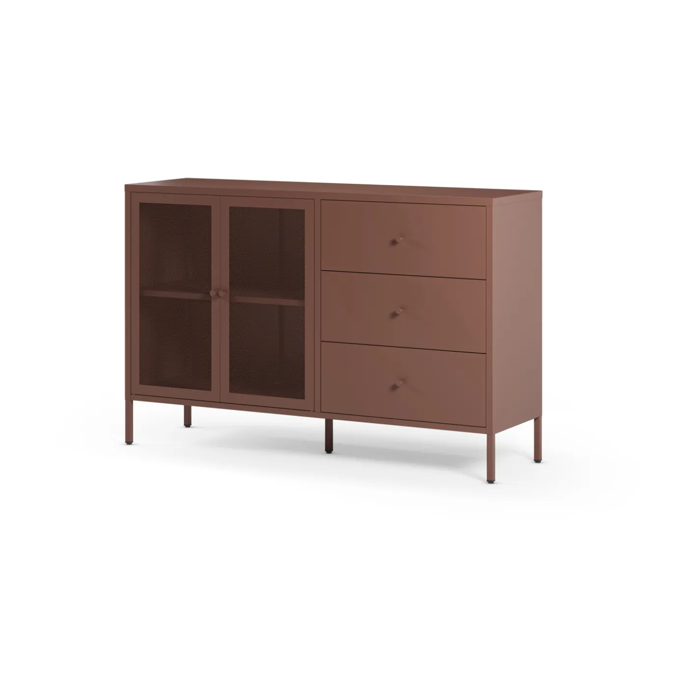 Dressoir Fayna 2d3L 140cm Burgundy - Giga Meubel