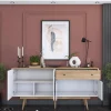 Dressoir Gerda Wit/Naturel 180cm